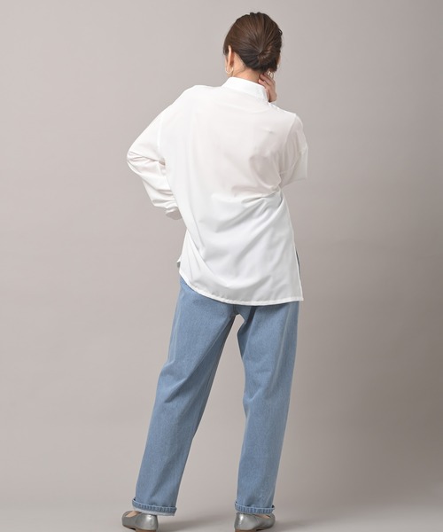 rps(アールピーエス)の「スパンブロードチャイナブラウス(シャツ/ブラウス・レディース・オフホワイト/ラベンダー/チャコールグレー・M)」の18枚目の写真