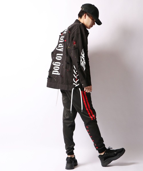 RE730（アールイーセブンサーティー）の「RE730 ハードダメージビッグGジャン（デニムジャケット・メンズ・ホワイト/ブラック/サックスブルー・M/XL/L）」の22枚目の写真