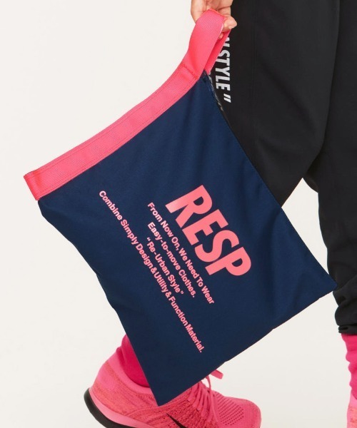 RE/SP(アールイーエスピー)の「RE/SP Shoes case / アールイーエスピー シューズケース(シューケア用品・キッズ・ブラック/ネイビー/ライム・FREE)」の3枚目の写真