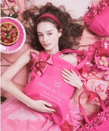 Maison de FLEUR | ピンクマニアダブルリボントートバッグ(トートバッグ)