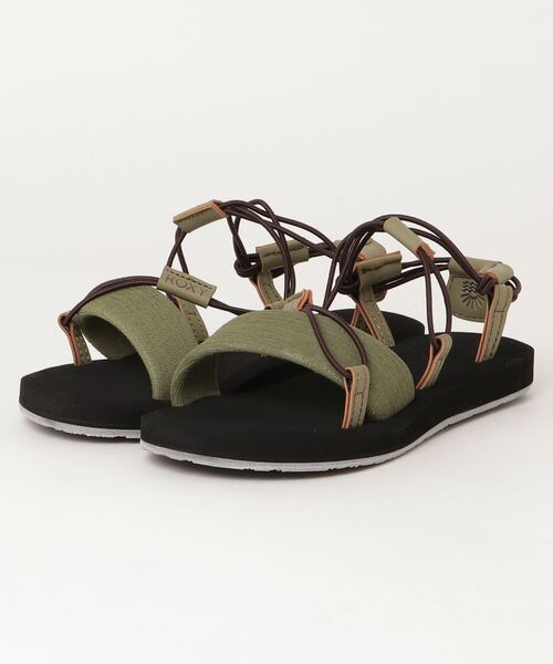 ROXY（ロキシー）の「ROXY/ロキシー ショアライン サンダル スニーカーサンダル ストラップサンダル スポーツサンダル 軽量 RSD212503（サンダル・レディース・ブラウン/ブラック/ブラック×グリーン・25.0cm/23.0cm/24.0cm）」の6枚目の写真