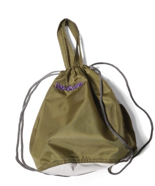 BEN DAVIS(ベンデイビス)の「《BEN DAVIS》DRAWSTRING BUCKETBAG(ショルダーバッグ・レディース・カーキ/パープル/ベージュ/ライトパープル/ブラック・FREE)」の6枚目の写真