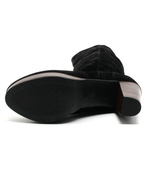 Heather（ヘザー）の「スタックヒールニーハイブーツ　554401（ブーツ・レディース・ブラック/ブラウン/ライトベージュ・LARGE/MEDIUM）」の5枚目の写真