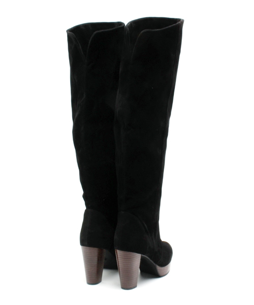 Heather（ヘザー）の「スタックヒールニーハイブーツ　554401（ブーツ・レディース・ブラック/ブラウン/ライトベージュ・LARGE/MEDIUM）」の6枚目の写真