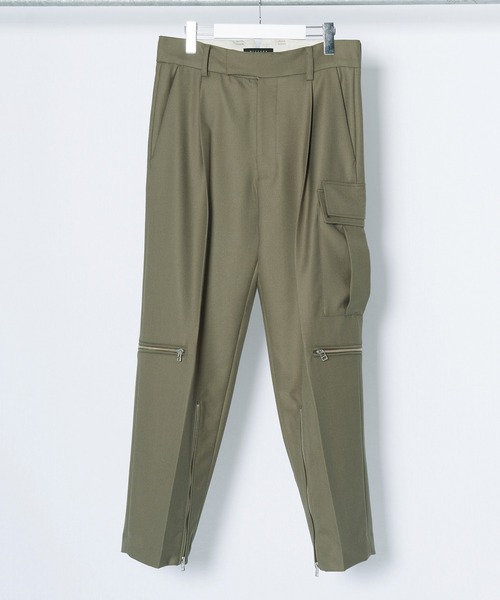 Wizzard（ウィザード）の「Wizzard ウィザード / FLIGHT TROUSERS セットアップフライトトラウザーズ カーゴパンツ スラックス / WPA21-006（カーゴパンツ・メンズ・ラベンダー/ベージュ/ブラック・1/2/3）」の2枚目の写真