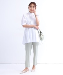 jusglitty ジャスグリッティー　チュニックブラウス ジャスグリッティー JUSGLITTY ポンチョ×チュニックブラウスSET
