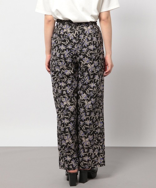 PAGEBOY（ページボーイ）の「リーフフラワーイージーパンツ（その他パンツ・レディース・ホワイト系その他2/ホワイト系その他/ブラック・FREE）」の12枚目の写真