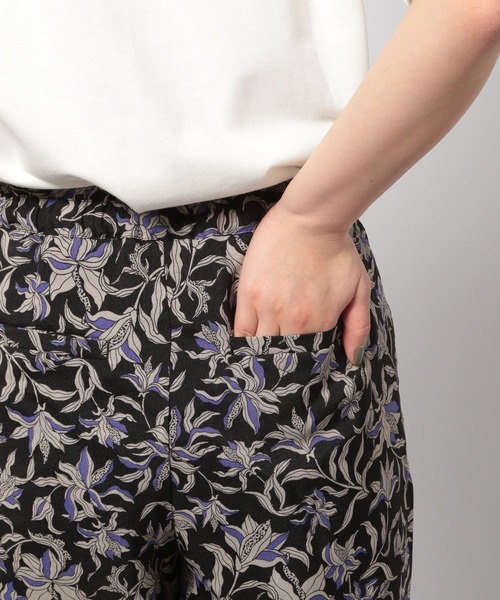 PAGEBOY（ページボーイ）の「リーフフラワーイージーパンツ（その他パンツ・レディース・ホワイト系その他2/ホワイト系その他/ブラック・FREE）」の13枚目の写真