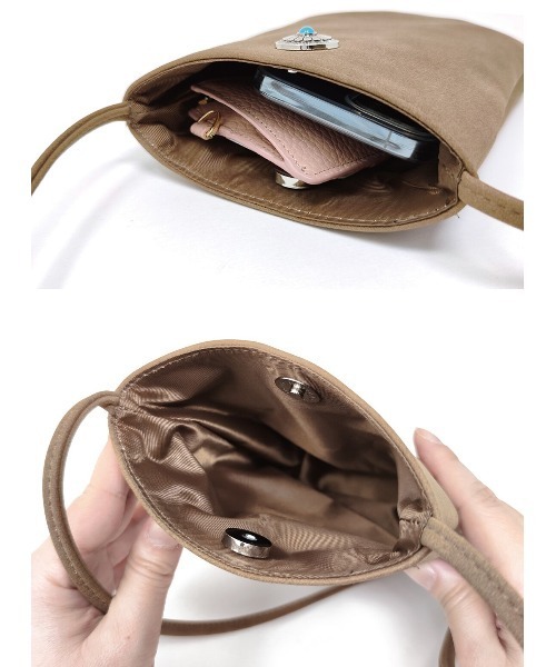 SFW(エスエフダブリュー)の「ミニショルダーバッグ(ショルダーバッグ・レディース・ライトグリーン/グレー/ライトグレー/キャメル/ブラウン/ベージュ・FREE)」の14枚目の写真