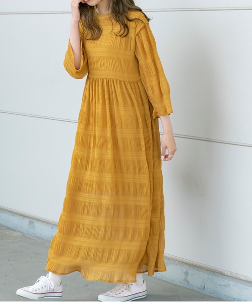 Ambre Neige（アンブルネージュ）の「マジョリカワンピース／【WEB/EC限定商品】（ワンピース・レディース・ブラック/イエロー/ダークブルー・FREE）」の22枚目の写真