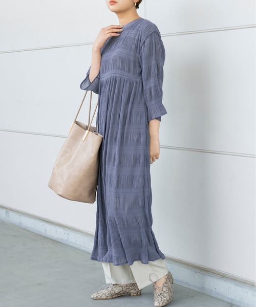 Ambre Neige（アンブルネージュ）の「マジョリカワンピース／【WEB/EC限定商品】（ワンピース・レディース・ブラック/イエロー/ダークブルー・FREE）」の10枚目の写真