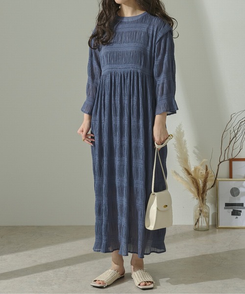 Ambre Neige（アンブルネージュ）の「マジョリカワンピース／【WEB/EC限定商品】（ワンピース・レディース・ブラック/イエロー/ダークブルー・FREE）」の9枚目の写真