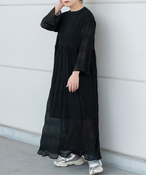 Ambre Neige（アンブルネージュ）の「マジョリカワンピース／【WEB/EC限定商品】（ワンピース・レディース・ブラック/イエロー/ダークブルー・FREE）」の7枚目の写真