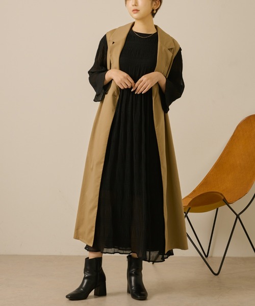 Ambre Neige（アンブルネージュ）の「マジョリカワンピース／【WEB/EC限定商品】（ワンピース・レディース・ブラック/イエロー/ダークブルー・FREE）」の15枚目の写真