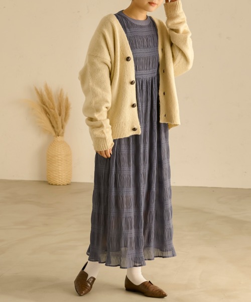 Ambre Neige（アンブルネージュ）の「マジョリカワンピース／【WEB/EC限定商品】（ワンピース・レディース・ブラック/イエロー/ダークブルー・FREE）」の17枚目の写真