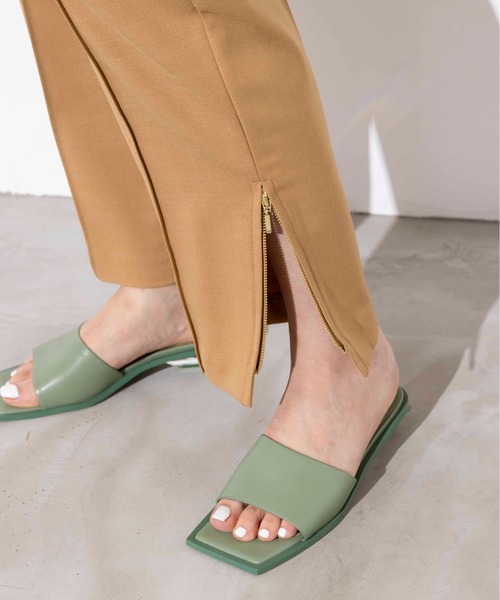 PICCIN（ピッチン）の「センタープレス裾ジップパンツ（その他パンツ・レディース・ブラック/オフホワイト/キャメル・S/M）」の20枚目の写真