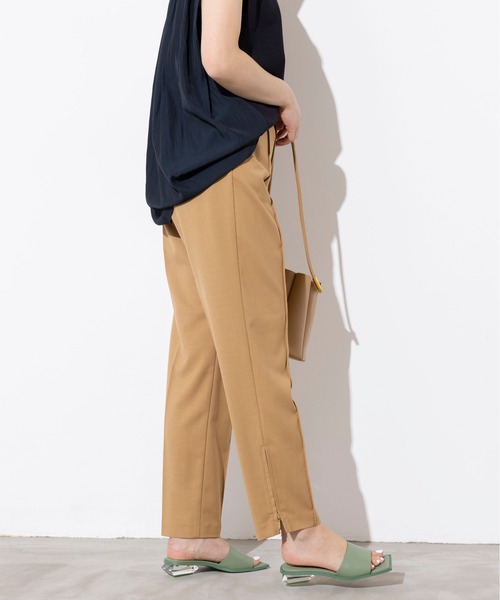 PICCIN（ピッチン）の「センタープレス裾ジップパンツ（その他パンツ・レディース・ブラック/オフホワイト/キャメル・S/M）」の19枚目の写真