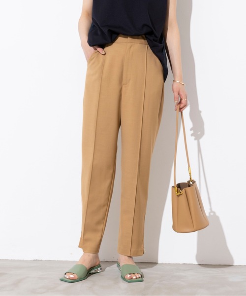 PICCIN（ピッチン）の「センタープレス裾ジップパンツ（その他パンツ・レディース・ブラック/オフホワイト/キャメル・S/M）」の4枚目の写真