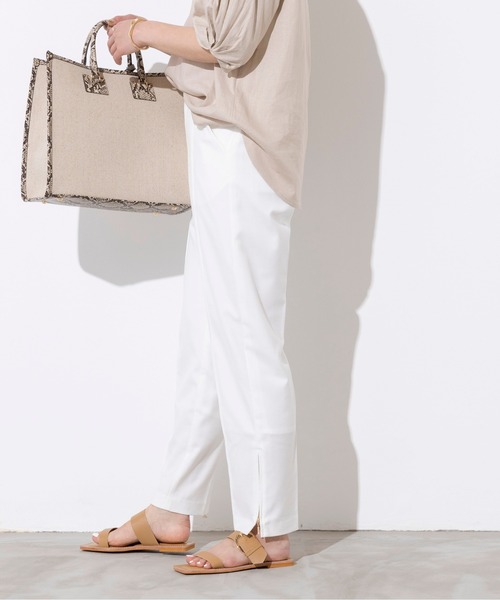 PICCIN（ピッチン）の「センタープレス裾ジップパンツ（その他パンツ・レディース・ブラック/オフホワイト/キャメル・S/M）」の14枚目の写真