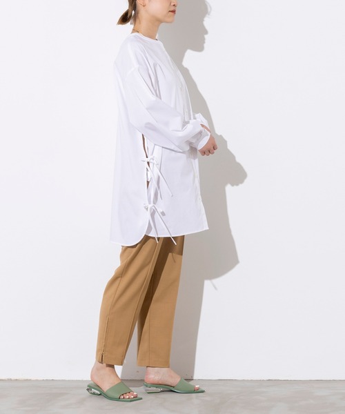 PICCIN（ピッチン）の「センタープレス裾ジップパンツ（その他パンツ・レディース・ブラック/オフホワイト/キャメル・S/M）」の6枚目の写真