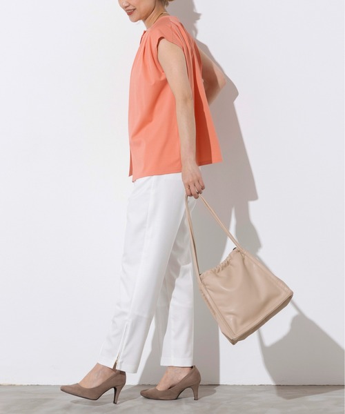 PICCIN（ピッチン）の「センタープレス裾ジップパンツ（その他パンツ・レディース・ブラック/オフホワイト/キャメル・S/M）」の8枚目の写真