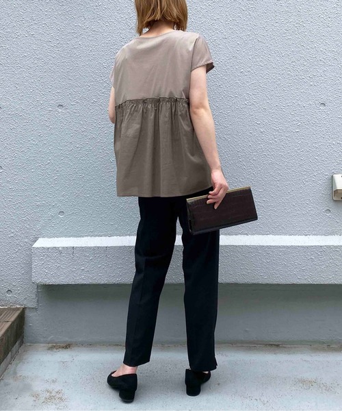 PICCIN（ピッチン）の「センタープレス裾ジップパンツ（その他パンツ・レディース・ブラック/オフホワイト/キャメル・S/M）」の16枚目の写真