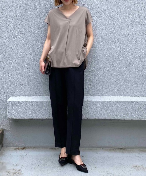 PICCIN（ピッチン）の「センタープレス裾ジップパンツ（その他パンツ・レディース・ブラック/オフホワイト/キャメル・S/M）」の9枚目の写真