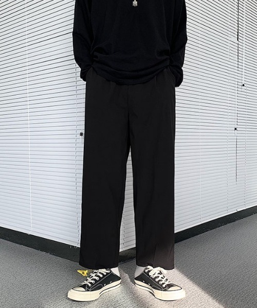 KOR(ケーオーアール)の「ワイドパンツ(スラックス・メンズ・ブラック・M/L/XL/2XL)」の5枚目の写真