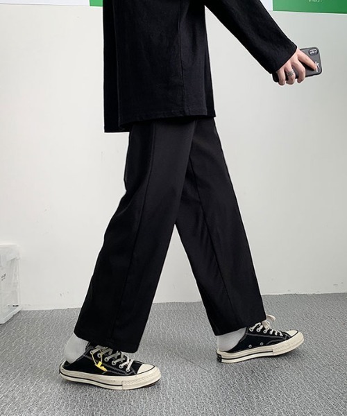 KOR(ケーオーアール)の「ワイドパンツ(スラックス・メンズ・ブラック・M/L/XL/2XL)」の11枚目の写真
