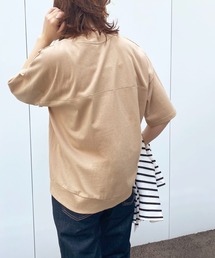 【HERCLOSET】7オンスヘビーウェイトコットン後ろ切替ビッグTシャツ