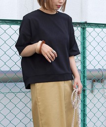 【HERCLOSET】7オンスヘビーウェイトコットン後ろ切替ビッグTシャツ