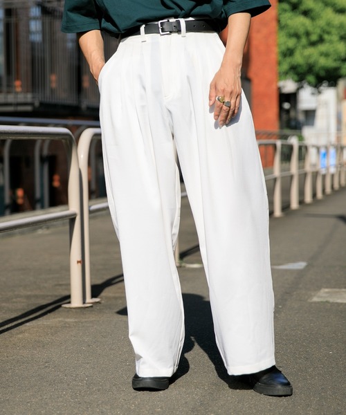 Adoon plain（アドーンプレーン）の「【Adoon plain】4タックパンツ（その他パンツ・メンズ・ホワイト/ブラック/ボルドー・SMALL/MEDIUM/LARGE）」の12枚目の写真