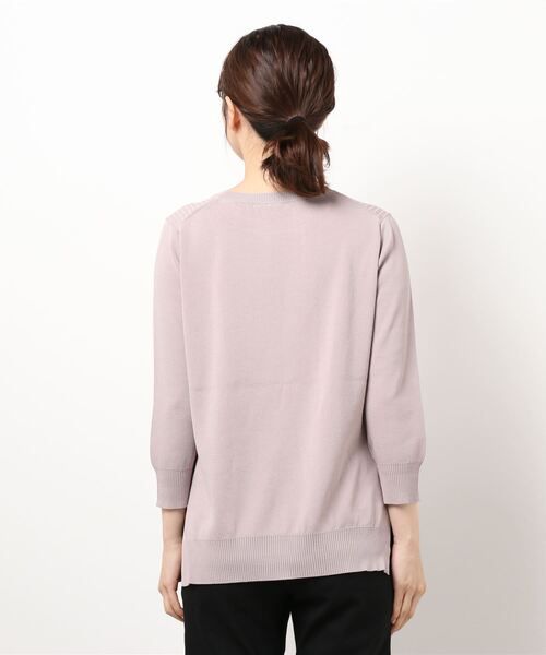 LE FOYER（ルフォワイエ）の「ベーシックニット（ニット/セーター・レディース・ピンク/ベージュ/ブラック・38）」の5枚目の写真