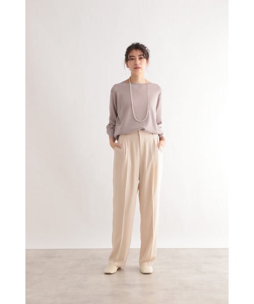 LE FOYER（ルフォワイエ）の「ベーシックニット（ニット/セーター・レディース・ピンク/ベージュ/ブラック・38）」の16枚目の写真