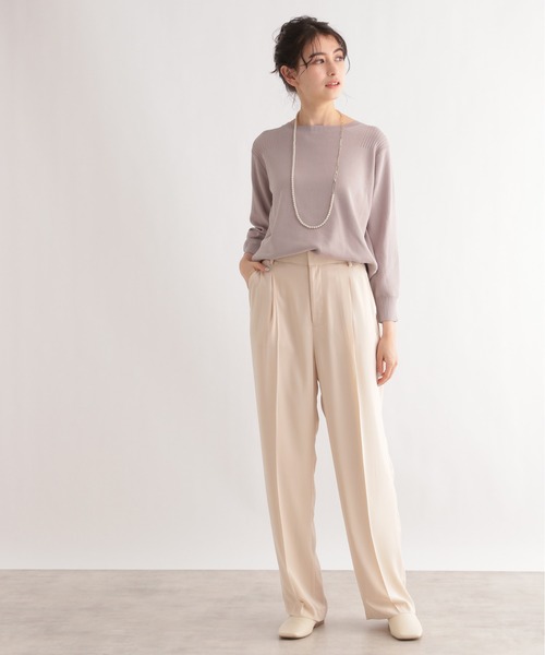 LE FOYER（ルフォワイエ）の「ベーシックニット（ニット/セーター・レディース・ピンク/ベージュ/ブラック・38）」の17枚目の写真