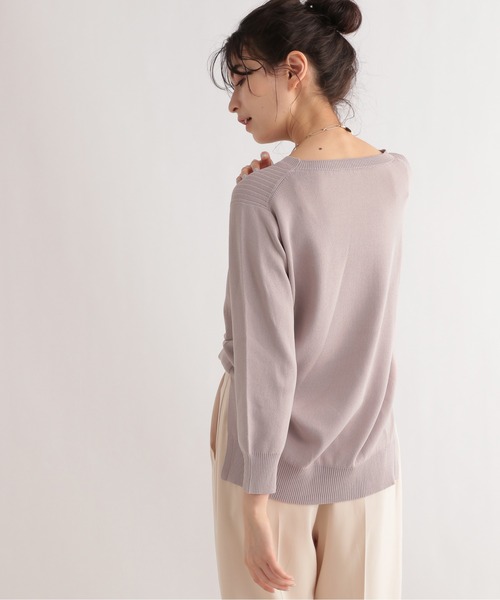 LE FOYER（ルフォワイエ）の「ベーシックニット（ニット/セーター・レディース・ピンク/ベージュ/ブラック・38）」の19枚目の写真