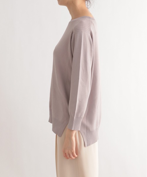 LE FOYER（ルフォワイエ）の「ベーシックニット（ニット/セーター・レディース・ピンク/ベージュ/ブラック・38）」の22枚目の写真