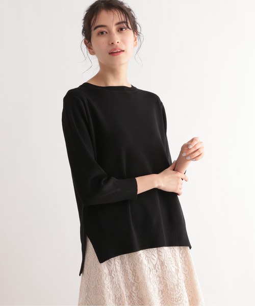 LE FOYER（ルフォワイエ）の「ベーシックニット（ニット/セーター・レディース・ピンク/ベージュ/ブラック・38）」の11枚目の写真