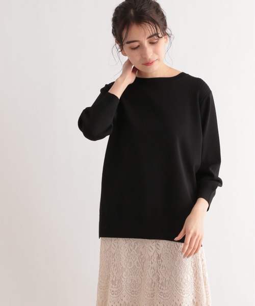 LE FOYER（ルフォワイエ）の「ベーシックニット（ニット/セーター・レディース・ピンク/ベージュ/ブラック・38）」の12枚目の写真