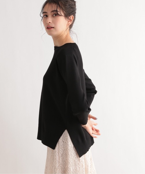 LE FOYER（ルフォワイエ）の「ベーシックニット（ニット/セーター・レディース・ピンク/ベージュ/ブラック・38）」の13枚目の写真