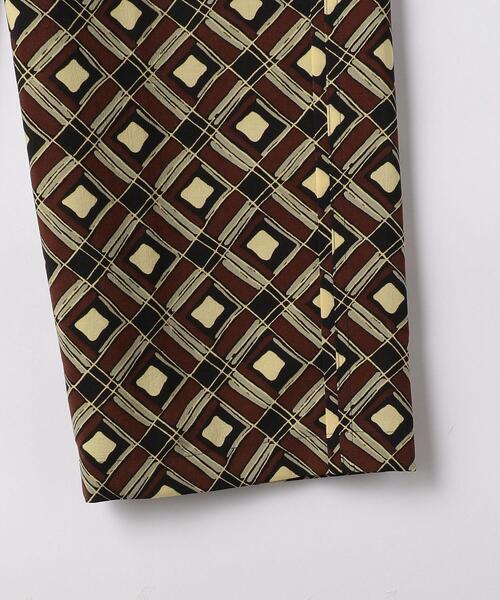 BRACTMENT（ブラクトメント）の「『BRACTMENT(ブラクトメント)』 ジオメトリック プリントパンツ / イージーパンツ（その他パンツ・レディース・ダークブラウン/レッド・FREE）」の7枚目の写真