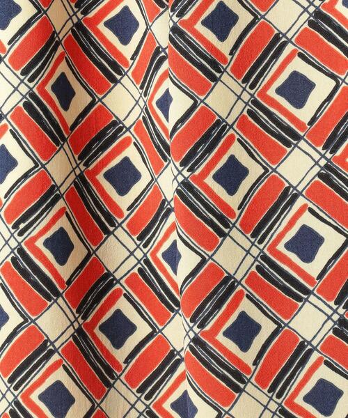 BRACTMENT（ブラクトメント）の「『BRACTMENT(ブラクトメント)』 ジオメトリック プリントパンツ / イージーパンツ（その他パンツ・レディース・ダークブラウン/レッド・FREE）」の9枚目の写真