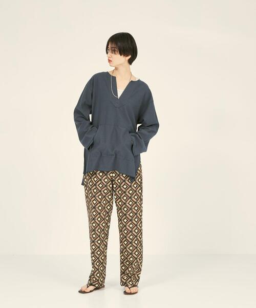 BRACTMENT（ブラクトメント）の「『BRACTMENT(ブラクトメント)』 ジオメトリック プリントパンツ / イージーパンツ（その他パンツ・レディース・ダークブラウン/レッド・FREE）」の19枚目の写真