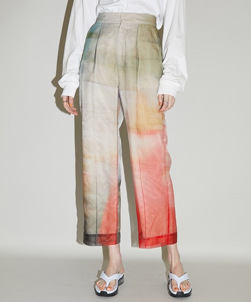 PUBLIC TOKYO(パブリックトウキョウ)の「【モーガン茉愛羅さんコラボ】シアーオーガンジーパンツPHOTO(その他パンツ・レディース・その他2・FREE)」の8枚目の写真