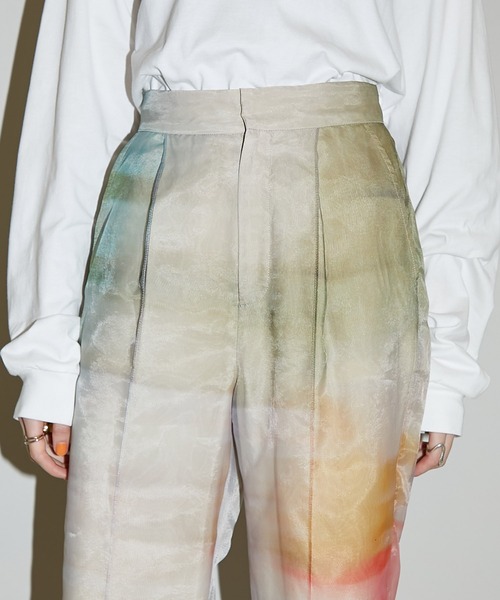 PUBLIC TOKYO(パブリックトウキョウ)の「【モーガン茉愛羅さんコラボ】シアーオーガンジーパンツPHOTO(その他パンツ・レディース・その他2・FREE)」の6枚目の写真