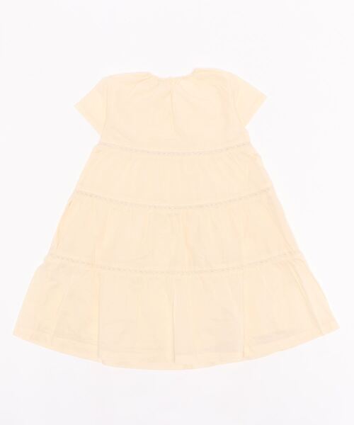 petit main（プティマイン）の「【リンク】ティアードワンピース（ワンピース・キッズ・キナリ/ピンク/ラベンダー・110cm/120cm/80ｃｍ/90cm/100cm/130cm）」の4枚目の写真