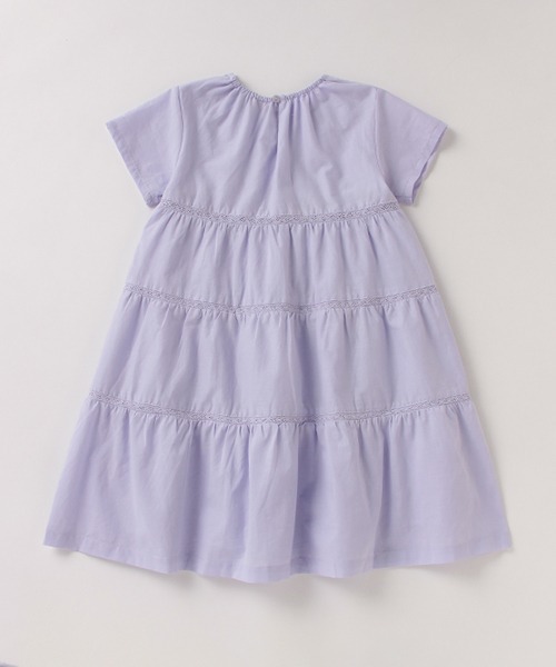 petit main（プティマイン）の「【リンク】ティアードワンピース（ワンピース・キッズ・キナリ/ピンク/ラベンダー・110cm/120cm/80ｃｍ/90cm/100cm/130cm）」の6枚目の写真