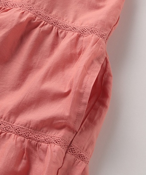 petit main（プティマイン）の「【リンク】ティアードワンピース（ワンピース・キッズ・キナリ/ピンク/ラベンダー・110cm/120cm/80ｃｍ/90cm/100cm/130cm）」の11枚目の写真