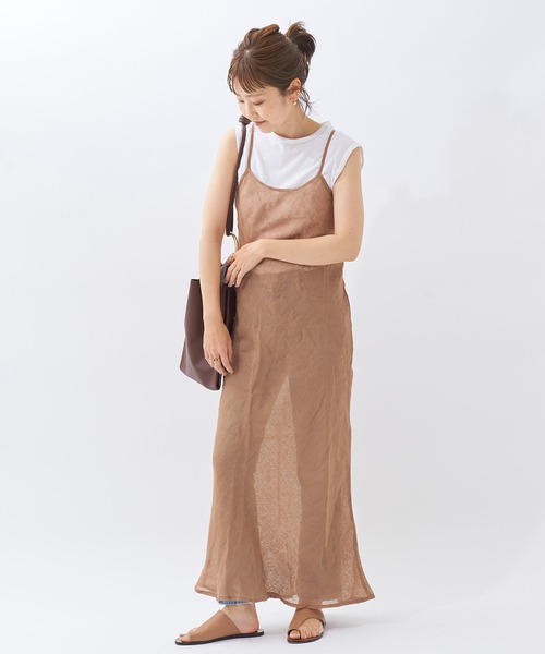 plage（プラージュ）の「【BASERANGE/ベースレンジ】DYDINE ワンピース◆（ワンピース・レディース・ベージュ系その他・FREE）」の7枚目の写真