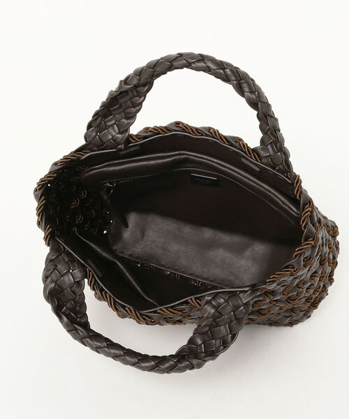 EFFE BEAMS（エッフェビームス）の「FALORNI / ミックス メッシュ トートバッグ（トートバッグ・レディース・ダークブラウン・ONE SIZE）」の7枚目の写真